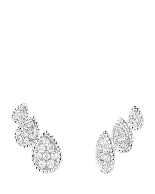 Boucheron Metallic And Diamond Serpent Bohème Three Motifs Earrings