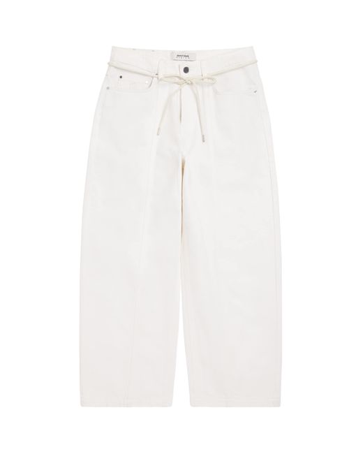 About Blank White Wide-Leg Felled Jeans for men