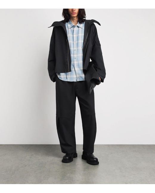 Cole Buxton Black Cotton Windbreaker for men