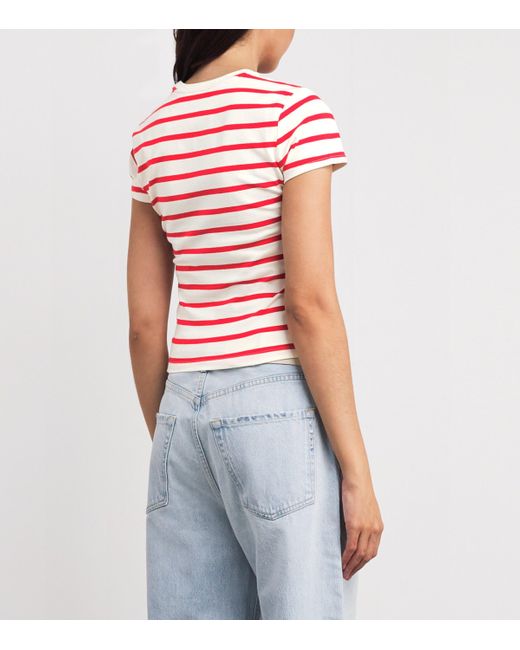 GOOD AMERICAN Red Super-Stretch Baby T-Shirt