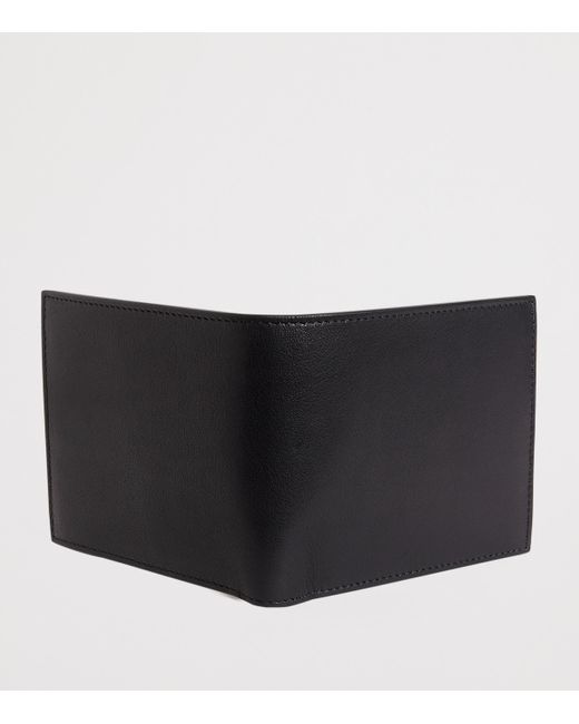 Thom Browne Black Leather Bifold Wallet for men