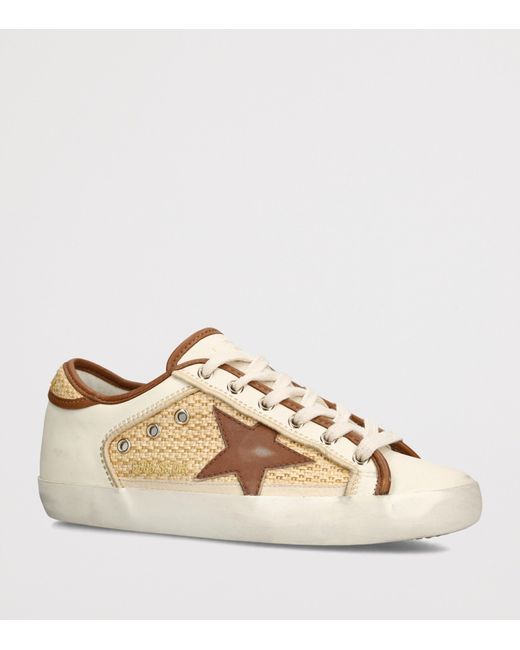 Golden Goose Deluxe Brand Natural Leather Super Star Sneakers