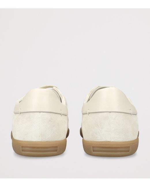 Zegna White Suede 232 Sneakers for men