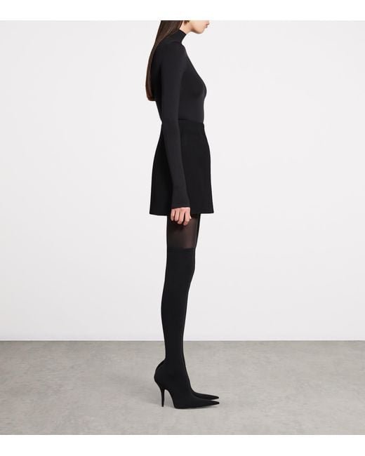 Balenciaga Black Hourglass Mini Skirt