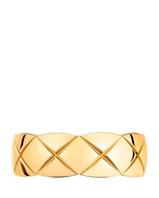 Chanel Metallic Small Yellow Gold Coco Crush Ring