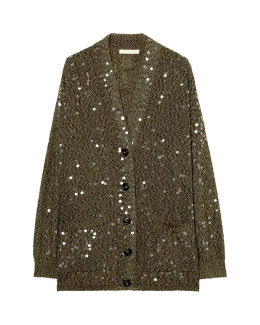 Marina Rinaldi Green Embellished Cardigan