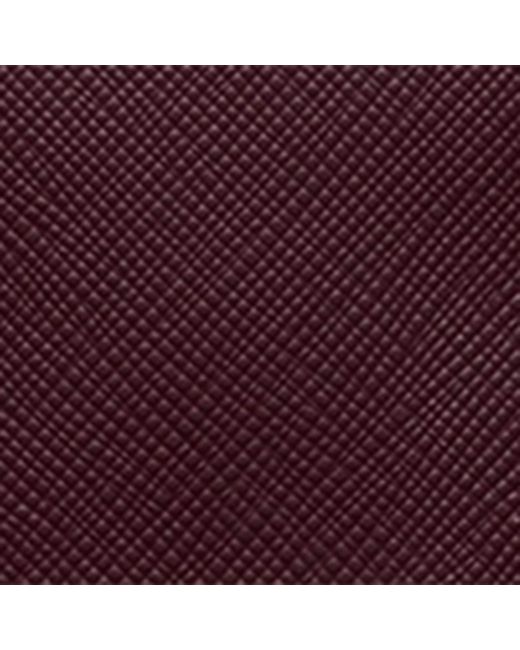 Prada Purple Saffiano Leather Badge Holder