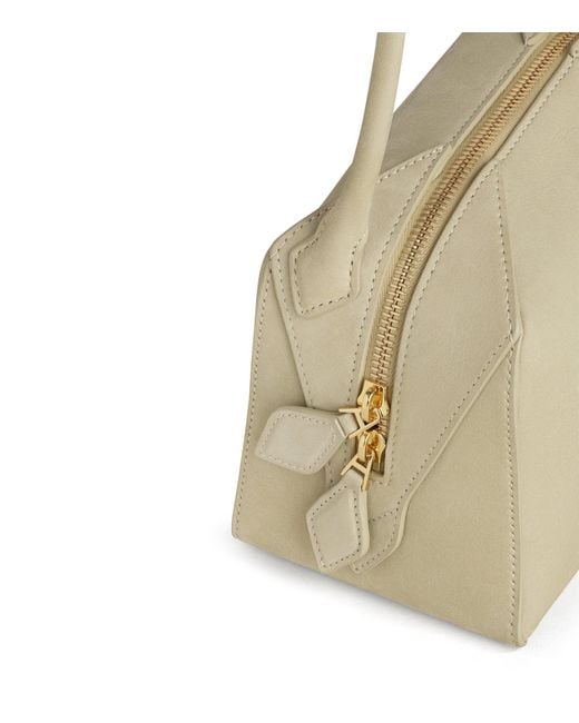 Alaïa Natural Small Leather Le Bouledogue Shoulder Bag