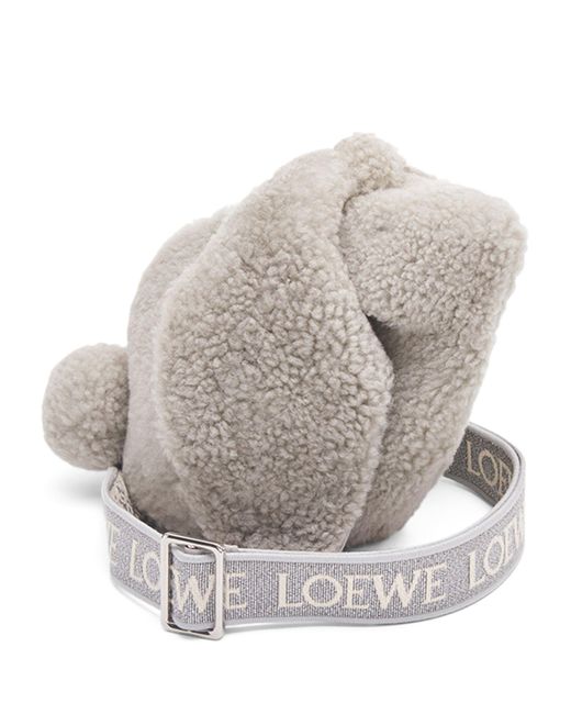 Loewe White Shearling Bunny Cross-body Bag
