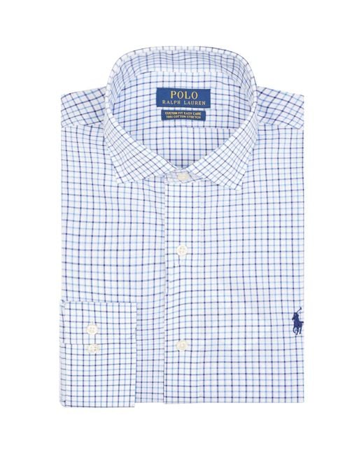 Polo Ralph Lauren White Custom-fit Grid-check Shirt for men
