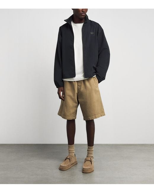 Fred Perry Blue Taslan Oversized Shell Jacket for men