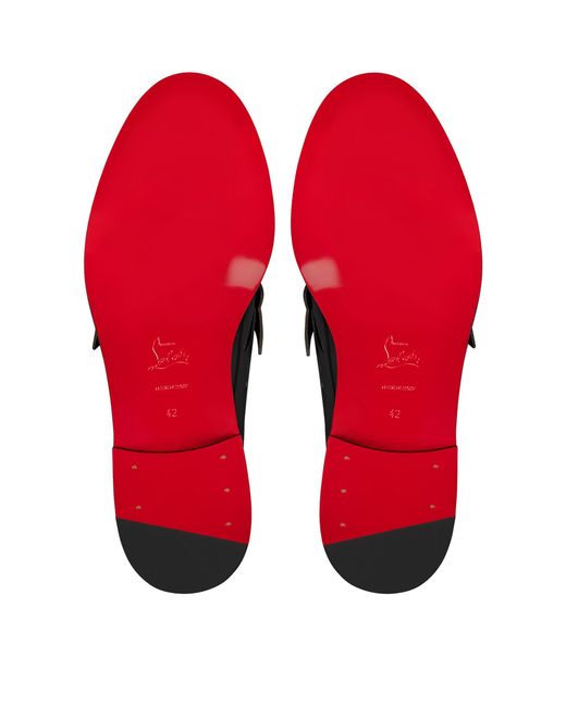 Christian Louboutin Black Penny Leather Loafers