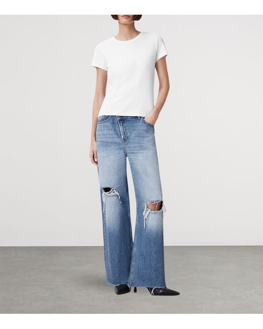 AllSaints White Organic Cotton Stevie T-Shirt