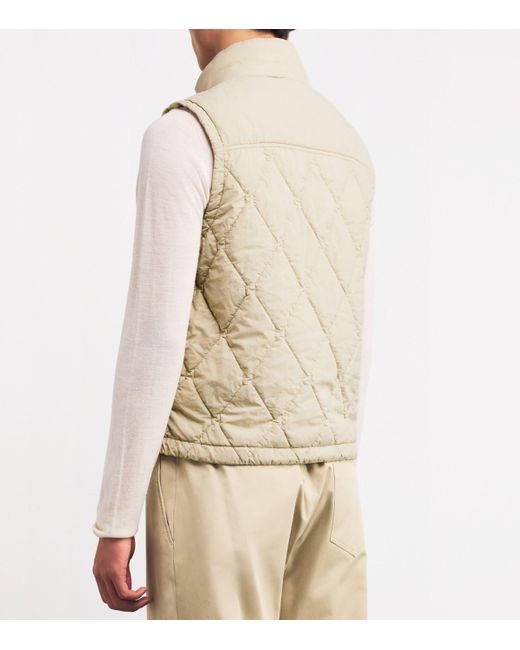 Stone Island Natural Quilted Ghost Gilet for men