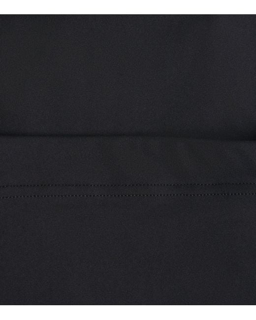 Eres Black Square-Neck Aquarelle Swimsuit