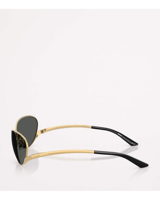 Versace Metallic Oval Sunglasses