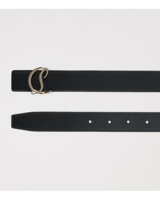 Christian Louboutin Red Loubi54 Leather Belt