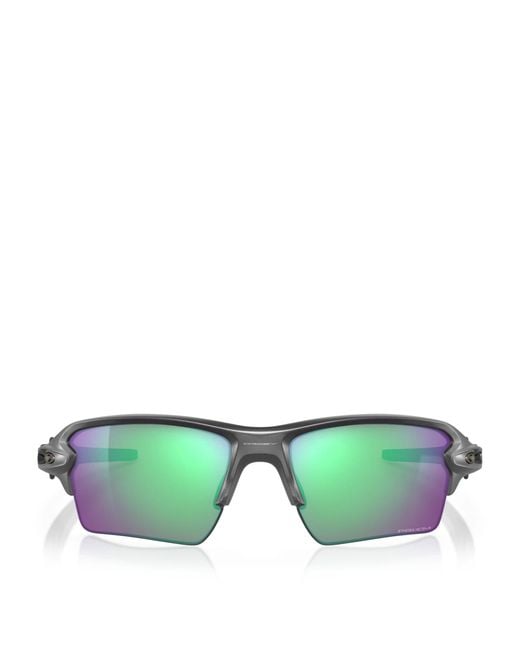 Oakley Green Flak 2.0 Xl Rectangle Sunglasses