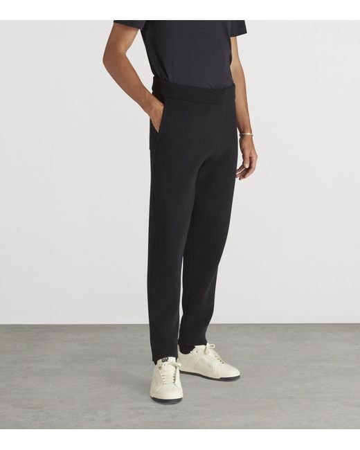 Dunhill Black Cotton-Cashmere Sweatpants for men
