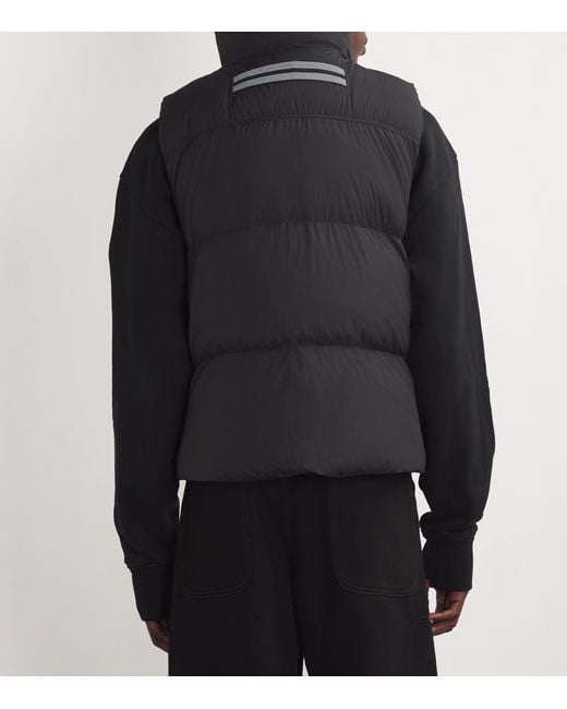 Canada Goose Black Down Lawrence Puffer Gilet for men
