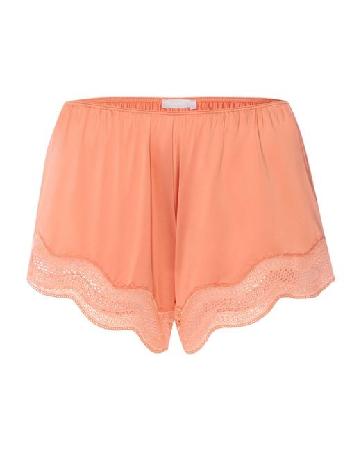 Hanro Orange Cira Pyjama Shorts