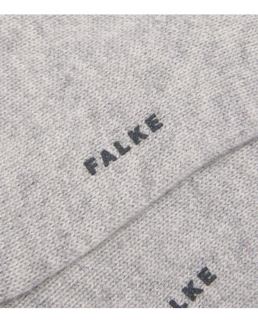 Falke Gray Cashmere Socks