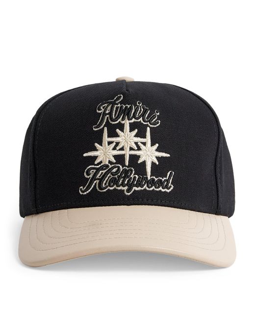 Amiri Black Three Star Varsity Baseball Hat for men