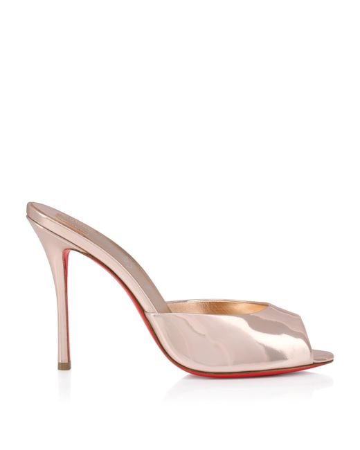 Christian Louboutin Pink Me Dolly Leather Mules 100