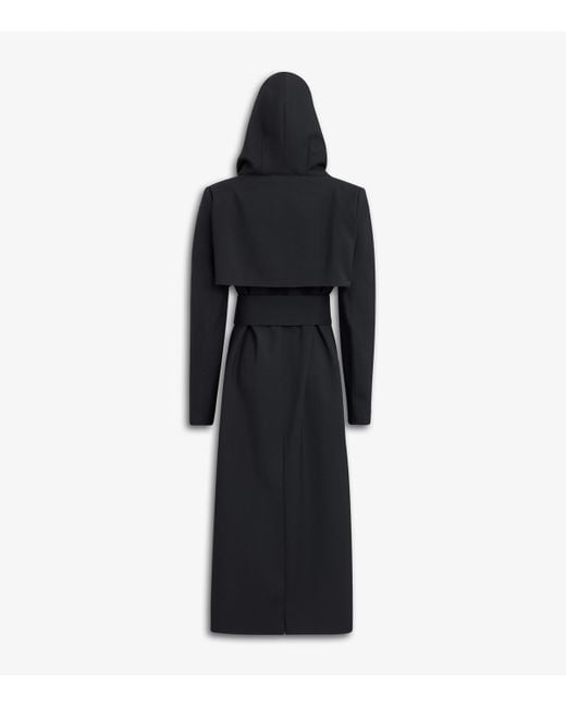 Alaïa Black Wool-Blend Tailored Coat
