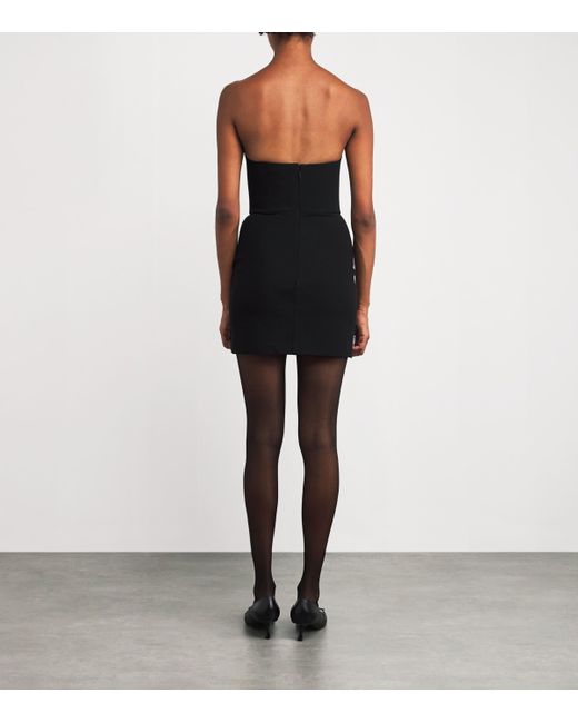 Nensi Dojaka Black Heart Cup Mini Dress