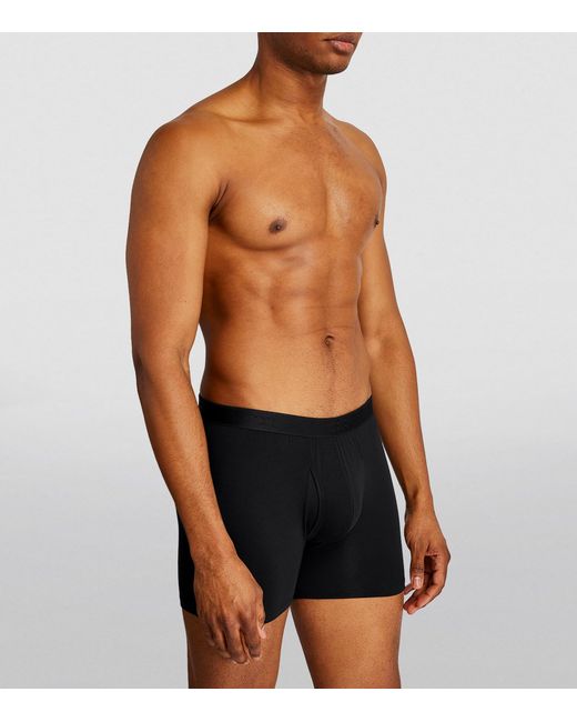 Derek Rose Black Micro Modal Alex Trunks for men