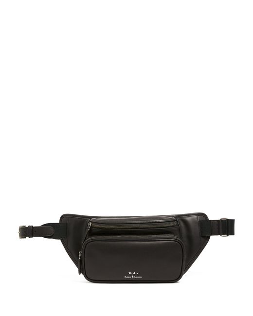 Polo Ralph Lauren Black Leather Belt Bag for men