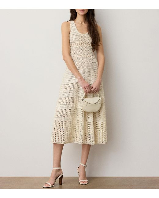 Ralph Lauren Natural Cotton Solana Midi Dress
