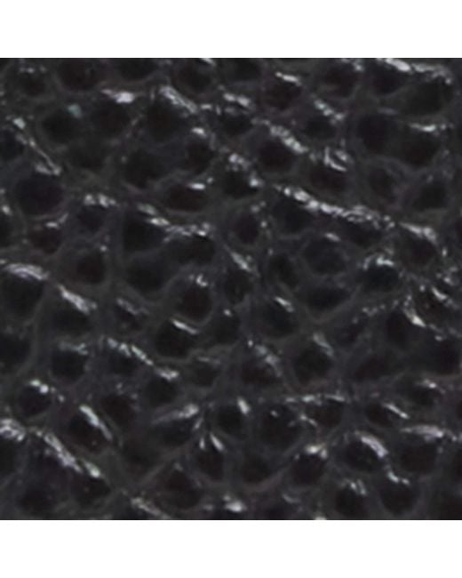 Giorgio Armani Black Grained Leather Card Holder for men