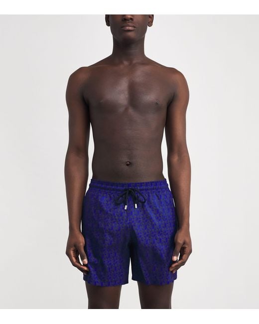 Vilebrequin Blue Turtle Print Mahina Swim Shorts for men