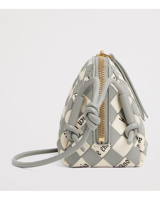 Bottega Veneta White Nappa Leather Concert Pouch