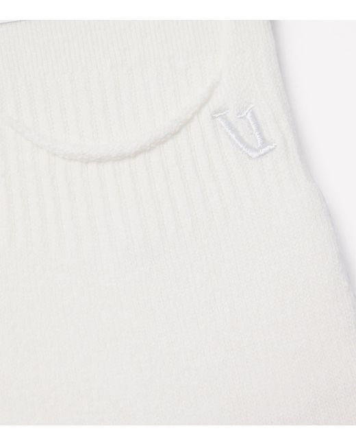 vuori White No Show Performance Socks for men
