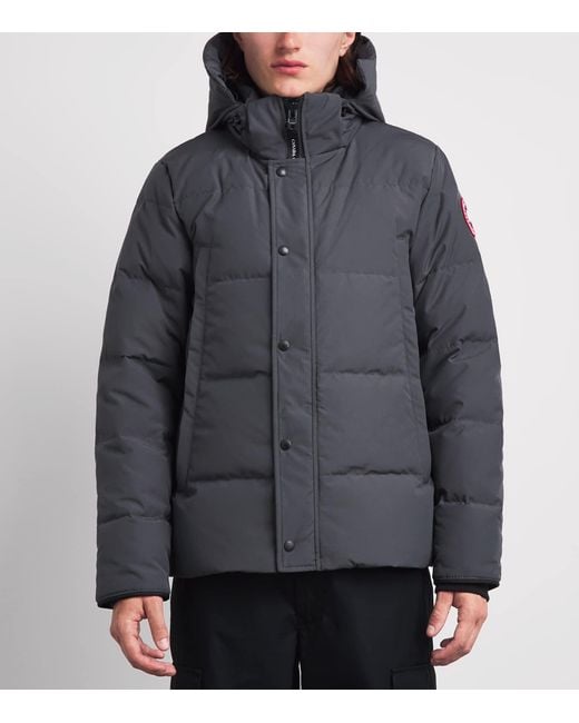 Canada Goose Gray Wyndham Parka Jacket for men