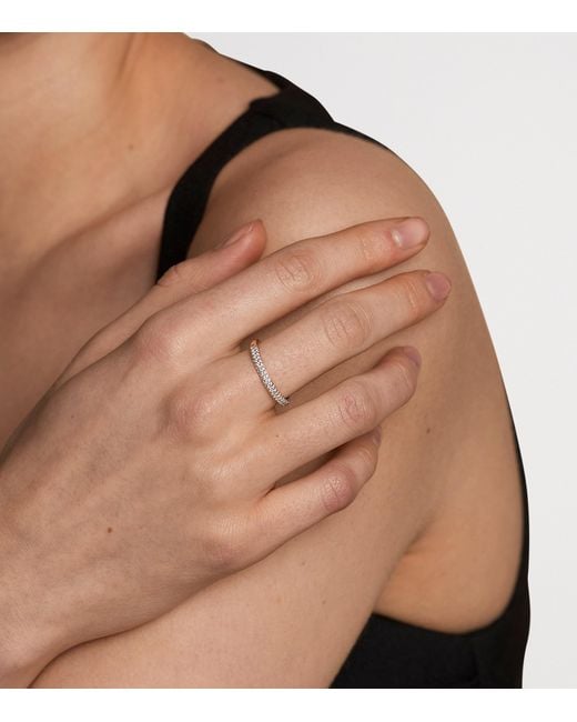 Astrid & Miyu Metallic Plated Pavé Essential Ring
