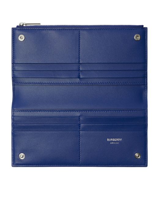 Burberry Blue Check Press-stud Wallet