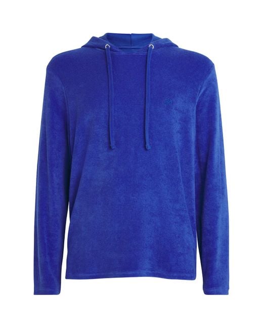 Vilebrequin Blue Terry Cotton Therapy Hoodie for men