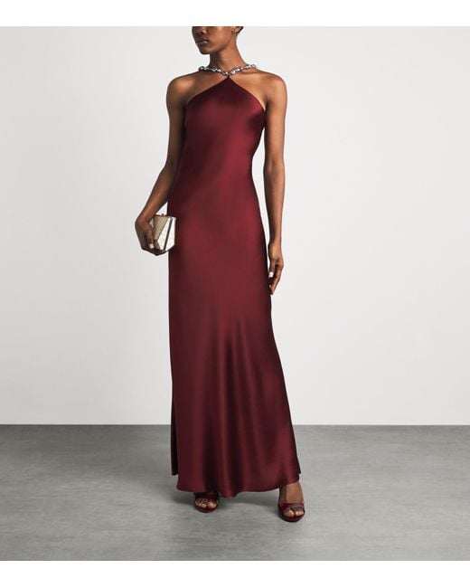 Staud Purple Cadence Maxi Dress