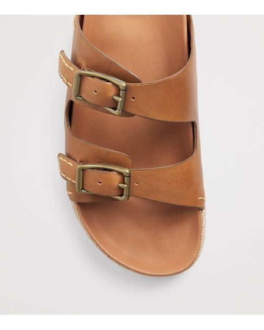 Polo Ralph Lauren Brown Leather Turbach Sandals for men