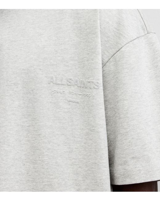 AllSaints White Organic Cotton Xander T-shirt for men