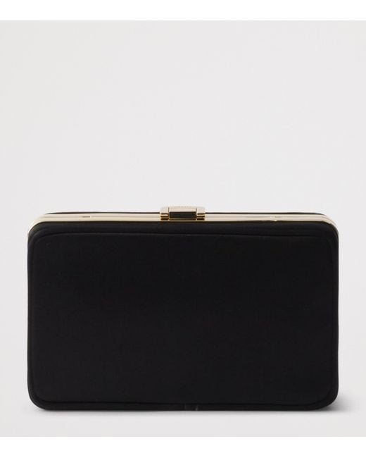 Prada Black Mini Satin Clutch