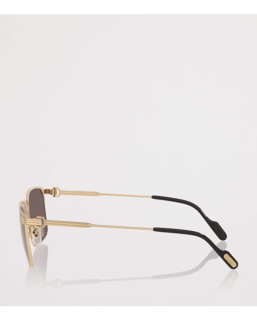 Cartier Gray Metal Ct0534S Rectangle Sunglasses for men