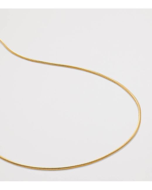 Monica Vinader Natural Vermeil Thin Snake Chain