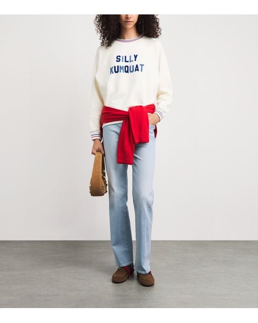 Mother Blue The Kick It Straight Jeans