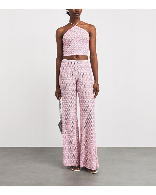 Missoni Pink Metallic Halterneck Top