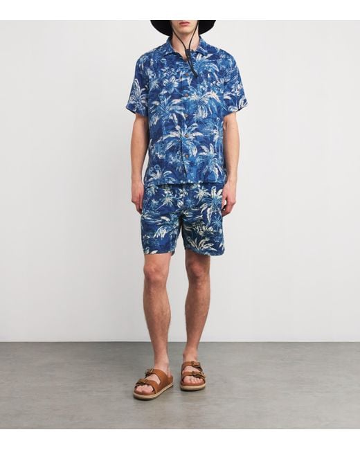Polo Ralph Lauren Blue Palm Island Swim Shorts for men